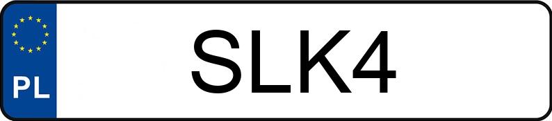 Numer rejestracyjny SLK 4 posiada NISSAN 200 SX 2.0 Kat. Turbo 16V - SLK4