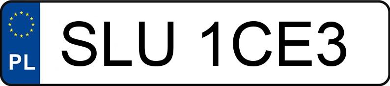 Numer rejestracyjny SLU 1CE3 posiada MAZDA 3 - 1.6 MR`03 E3 Touring - SLU1CE3