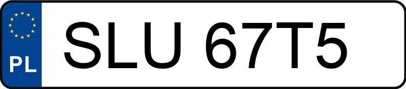 Numer rejestracyjny SLU 67T5 posiada AUDI A4 - SLU67T5 Numer rejestracyjny SLU 67T5 posiada AUDI A4 - SLU67T5