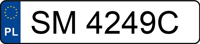 Numer rejestracyjny SM 4249C posiada MERCEDES-BENZ CLS 500 - SM4249C