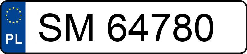 Numer rejestracyjny SM 64780 posiada OPEL VIVARO - SM64780