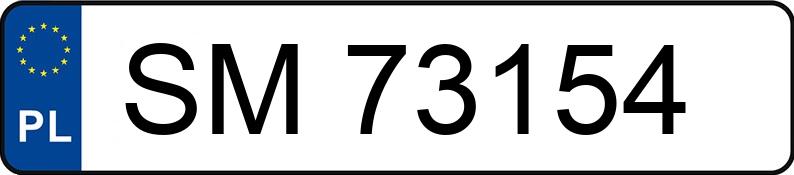 Numer rejestracyjny SM 73154 posiada FIAT PANDA - SM73154 Numer rejestracyjny SM 73154 posiada FIAT PANDA - SM73154