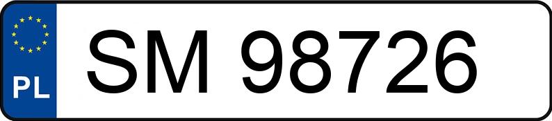 Numer rejestracyjny SM 98726 posiada SKODA OCTAVIA - SM98726 Numer rejestracyjny SM 98726 posiada SKODA OCTAVIA - SM98726