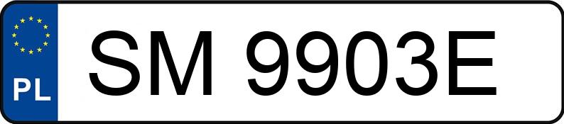 Numer rejestracyjny SM 9903E posiada APEL KSB - SM9903E