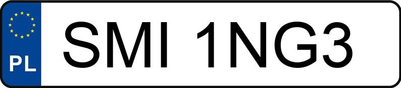 Numer rejestracyjny SMI 1NG3 posiada MITSUBISHI Lancer 1.5 MR`08 E4 Inform - SMI1NG3