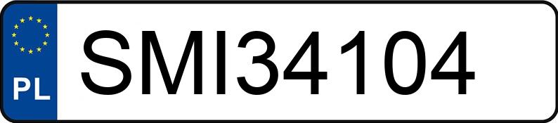 Numer rejestracyjny SMI 34104 posiada MINI COOPER - SMI34104