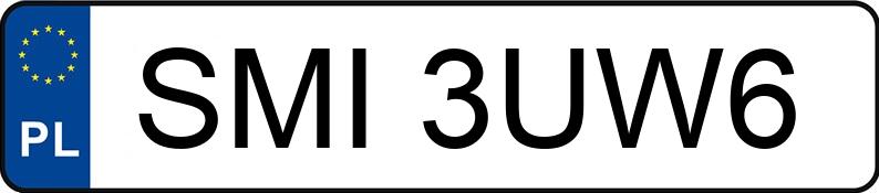 Numer rejestracyjny SMI 3UW6 posiada TOYOTA COROLLA - SMI3UW6