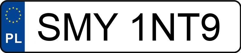 Numer rejestracyjny SMY 1NT9 posiada HONDA CIVIC - SMY1NT9