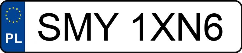 Numer rejestracyjny SMY 1XN6 posiada SEAT LEON - SMY1XN6