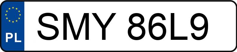 Numer rejestracyjny SMY 86L9 posiada OPEL ZAFIRA - SMY86L9