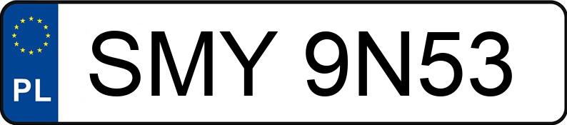 Numer rejestracyjny SMY 9N53 posiada SKODA FABIA - SMY9N53 Numer rejestracyjny SMY 9N53 posiada SKODA FABIA - SMY9N53