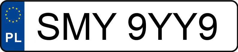 Numer rejestracyjny SMY 9YY9 posiada AUDI Q3 SPORTBACK - SMY9YY9