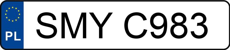 Numer rejestracyjny SMY C983 posiada VOLKSWAGEN  - SMYC983