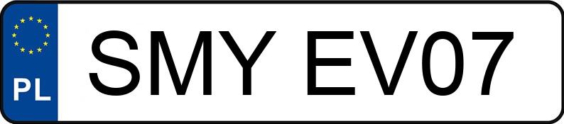 Numer rejestracyjny SMY EV07 posiada MERCEDES-BENZ AMG G 63 - SMYEV07