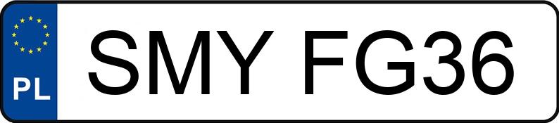 Numer rejestracyjny SMY FG36 posiada BMW 320 Touring Diesel MR`12 E5 F31 320 Touring Diesel MR`12 E5 F31 - SMYFG36