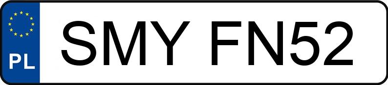 Numer rejestracyjny SMY FN52 posiada BMW 330i Coupe MR`06 E4 E92 330i Coupe MR`06 E4 E92 - SMYFN52