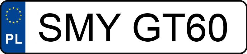 Numer rejestracyjny SMY GT60 posiada RENAULT Fluence MR`13 E5 Start 115 - SMYGT60