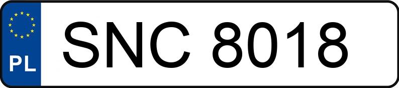Numer rejestracyjny SNC 8018 posiada FSO 125P - SNC8018