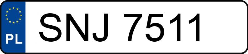Numer rejestracyjny SNJ 7511 posiada Fiat 126p - SNJ7511
