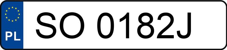 Numer rejestracyjny SO0182J posiada MAN 18.430(18.433) D20 TG-A E3 18.0t BLS(FLT)(XXL)