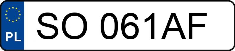 Numer rejestracyjny SO 061AF posiada AUDI 80 2.0 Kat. B4 e Aut. - SO061AF