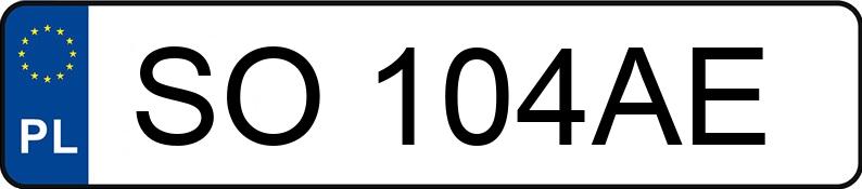 Numer rejestracyjny SO 104AE posiada OPEL ASTRA - SO104AE Numer rejestracyjny SO 104AE posiada OPEL ASTRA - SO104AE