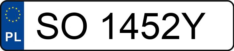 Numer rejestracyjny SO 1452Y posiada OPEL VECTRA - SO1452Y