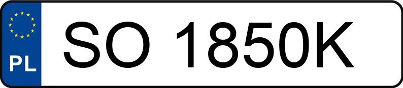 Numer rejestracyjny SO 1850K posiada SKODA OCTAVIA - SO1850K