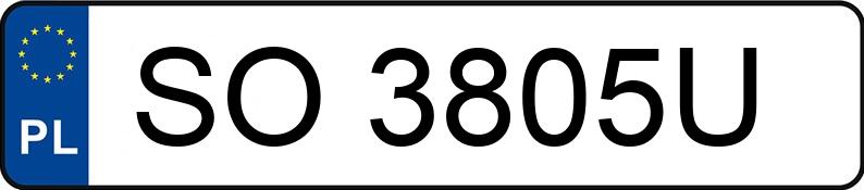 Numer rejestracyjny SO 3805U posiada VOLKSWAGEN GOLF - SO3805U