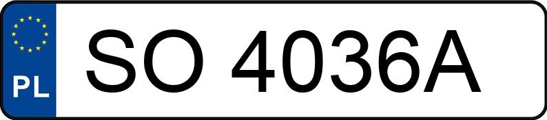 Numer rejestracyjny SO 4036A posiada FORD MONDEO - SO4036A Numer rejestracyjny SO 4036A posiada FORD MONDEO - SO4036A