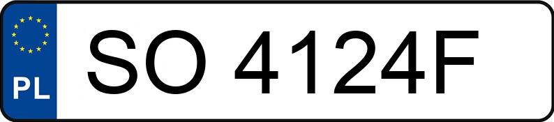 Numer rejestracyjny SO 4124F posiada OPEL Vectra B 2.0 DTI Kat. MR`95 Vectra B 2.0 DTI Kat. MR`95 - SO4124F