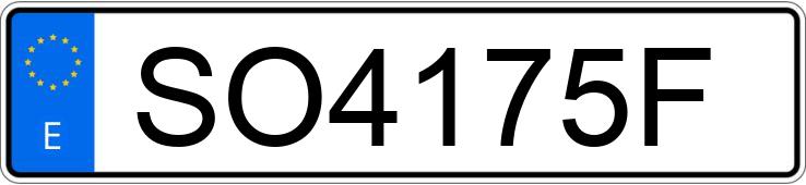 Numer rejestracyjny SO4175F posiada CITROEN XSARA