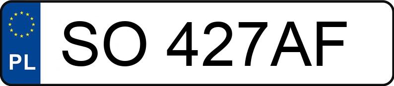 Numer rejestracyjny SO 427AF posiada KIA Sportage 1.6 GDI MR`10 E5 S - SO427AF