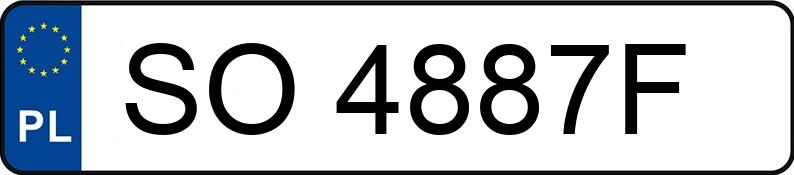 Il numero di registrazione SO 4887F ha FORD Mondeo 1.8i MR`01 E3 Trend X - SO4887F