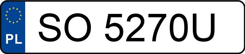 Numer rejestracyjny SO 5270U posiada BMW 528I - SO5270U