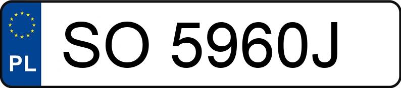 Numer rejestracyjny SO 5960J posiada HONDA CIVIC 5DR - SO5960J