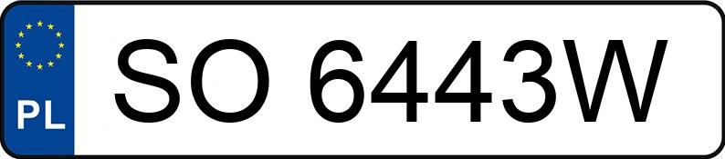 Numer rejestracyjny SO 6443W posiada VOLKSWAGEN Golf VII Variant 1.2 TSI MR`12 E6 Trendline BMT - SO6443W