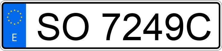 Numer rejestracyjny SO7249C posiada BMW SERIE 3