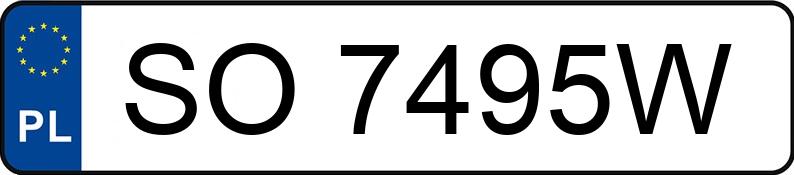 Numer rejestracyjny SO 7495W posiada FORD/AUTO-BOSS TRANSIT - SO7495W