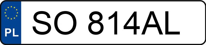 Numer rejestracyjny SO 814AL posiada NISSAN QASHQAI - SO814AL
