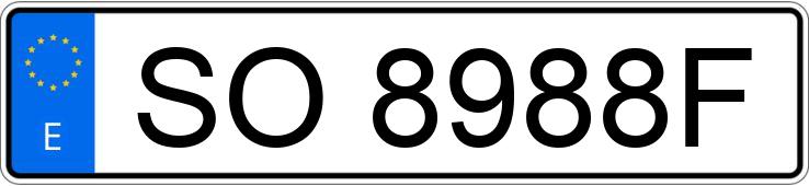 Numer rejestracyjny SO8988F posiada Mitsubishi Galloper