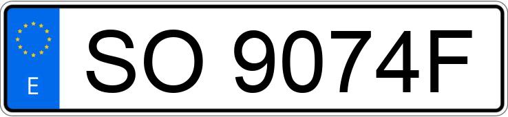 Numer rejestracyjny SO9074F posiada BMW SERIE 3