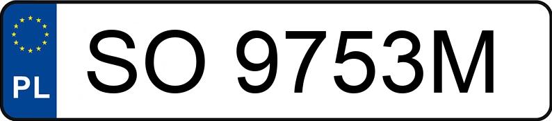 Numer rejestracyjny SO 9753M posiada AUDI S3 - SO9753M