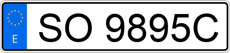 Numer rejestracyjny SO9895C posiada RENAULT 11