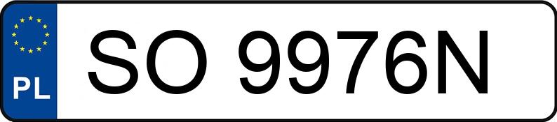 Numer rejestracyjny SO 9976N posiada HONDA CIVIC 5DR - SO9976N