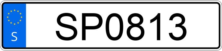 Numer rejestracyjny SP0813 posiada  