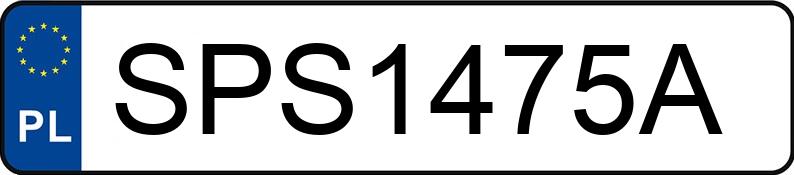 Numer rejestracyjny SPS 1475A posiada VOLKSWAGEN POLO - SPS1475A