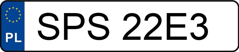 Numer rejestracyjny SPS 22E3 posiada VOLVO FL6 E 250 E3 17.0t FL617 E - SPS22E3