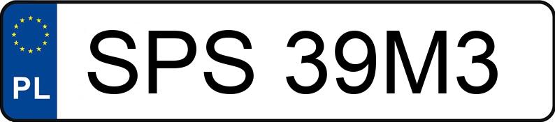 Numer rejestracyjny SPS 39M3 posiada SUZUKI SX4 - SPS39M3