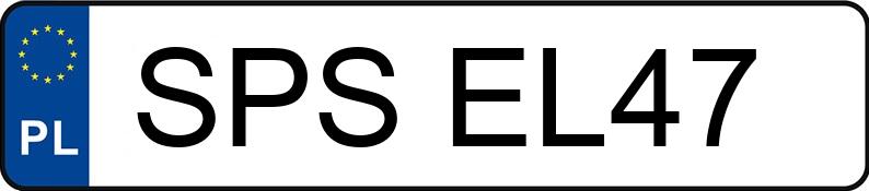 Numer rejestracyjny SPS EL47 posiada VOLKSWAGEN GOLF - SPSEL47